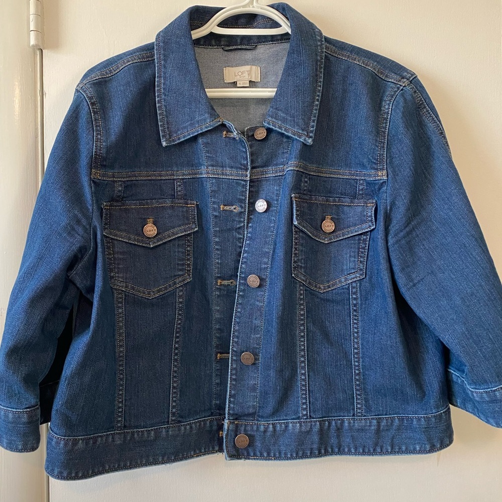 LOFT Cropped Denim Jacket